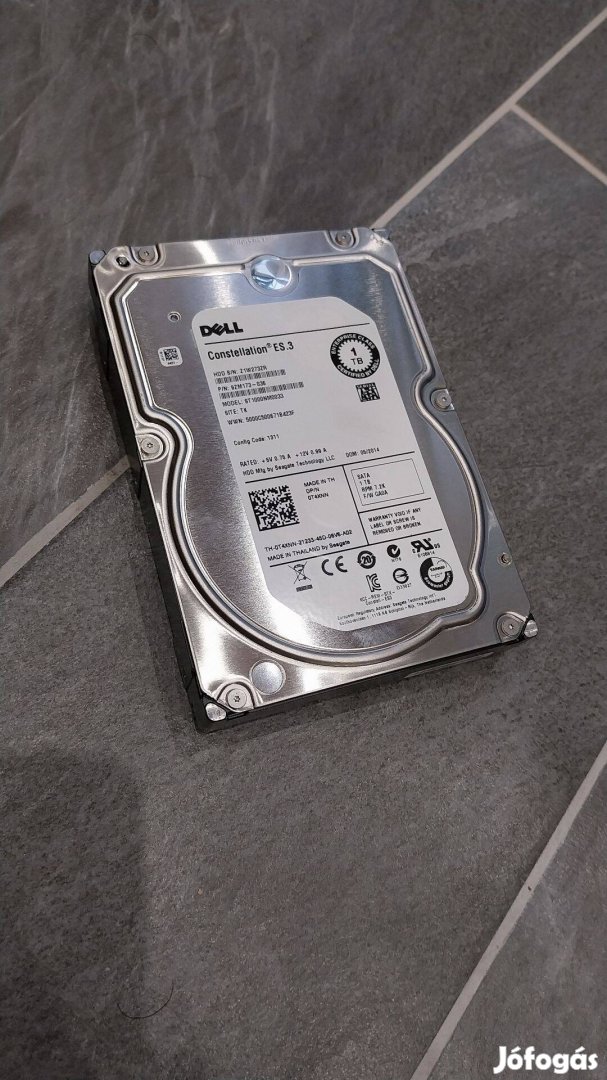 Dell Constellation 1TB Sata szerver merevlemez párban