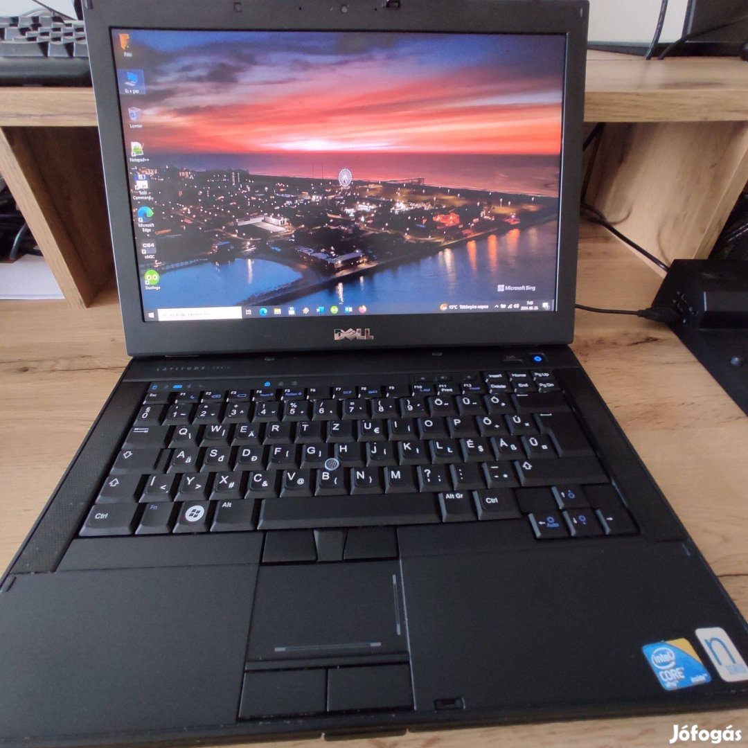 Dell E6410 i5 laptop 240Gb SSD , dokkoló , Windows 10