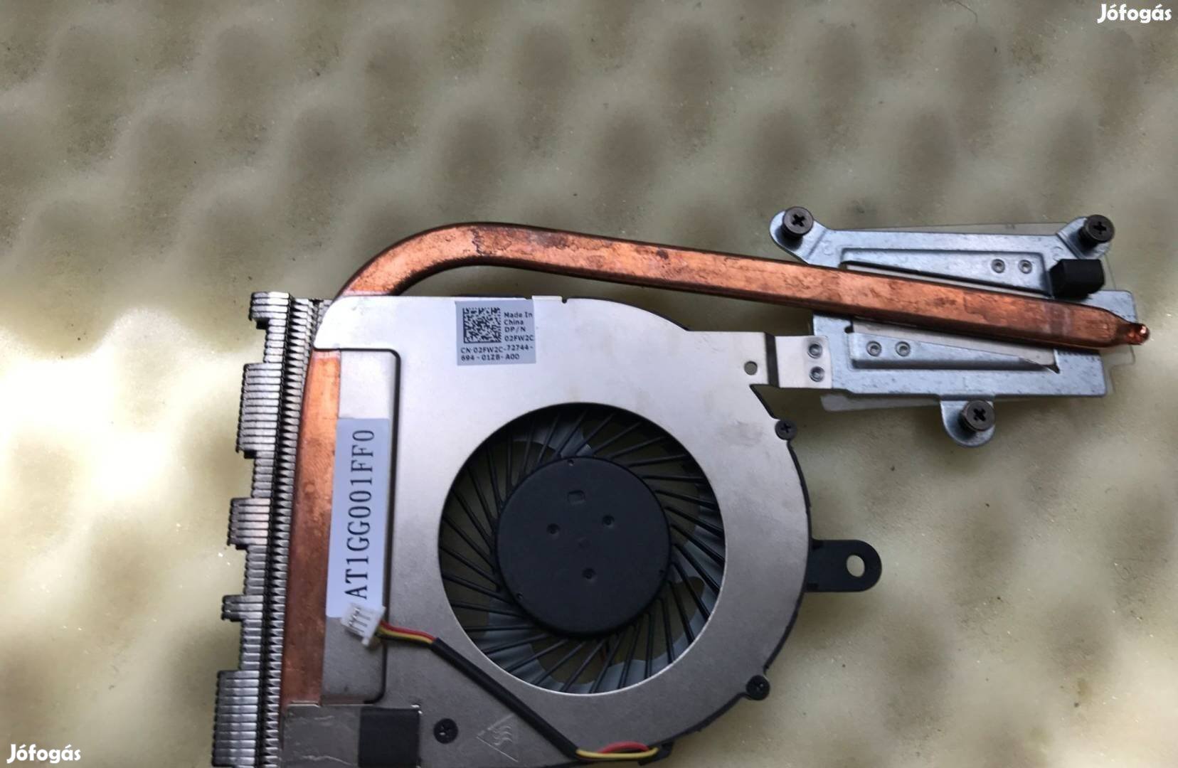 Dell Inspiron 5559 Heatsink Ventilátor UMA 2FW2C 02FW2C DFS541105FC0T,