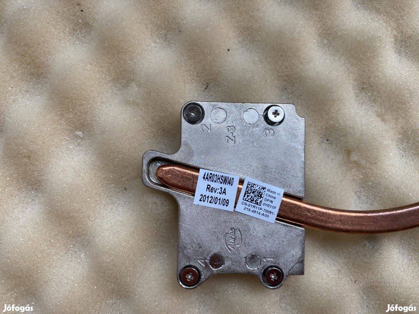Dell Inspiron N7110 heatsink hűtés UMA bontott YR11P 4AR03Hswi40