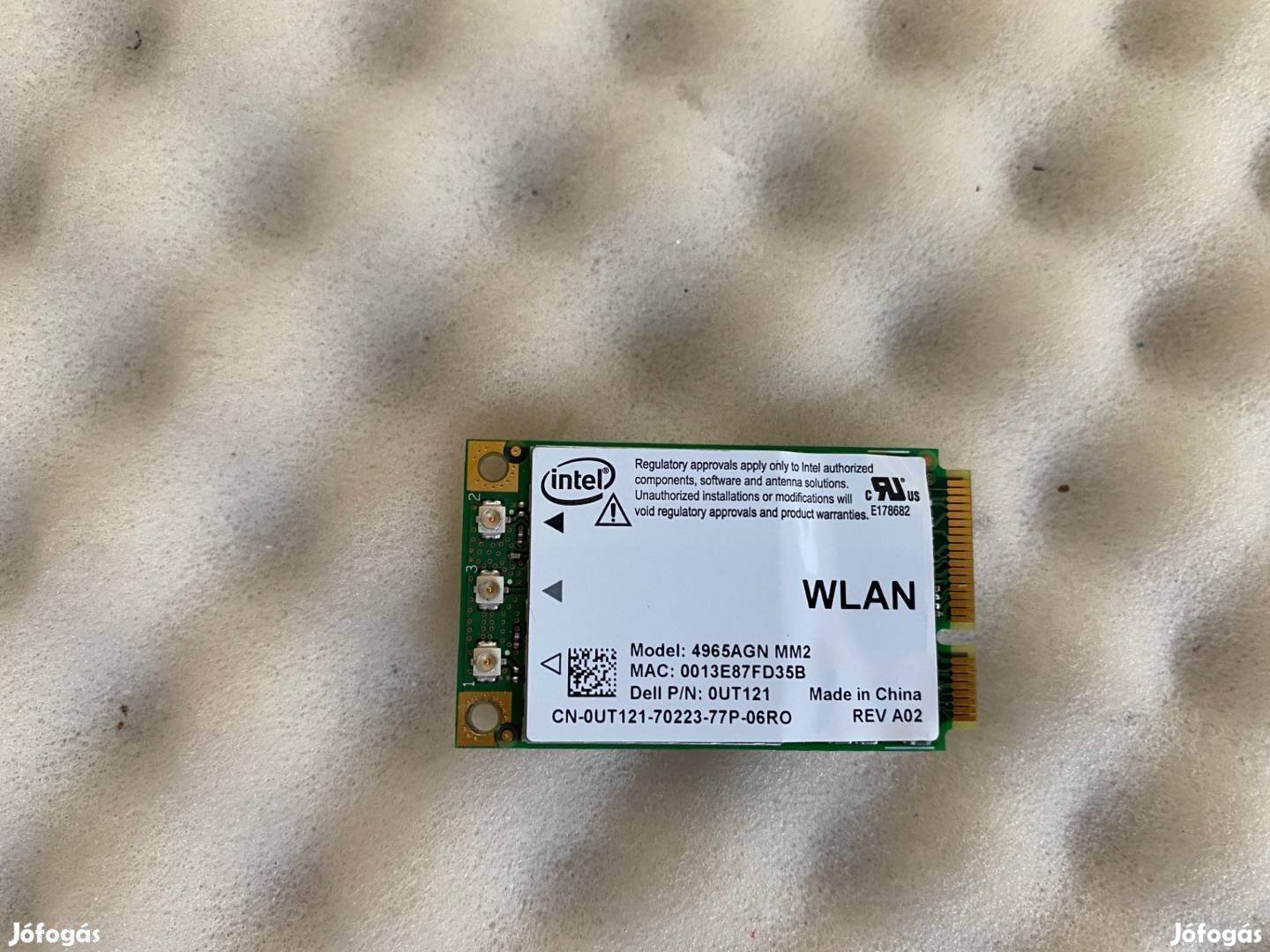 Dell Intel Pro Wireless Wifi 4965AGN 802.11 ab/g/n Minicard D630 UT121