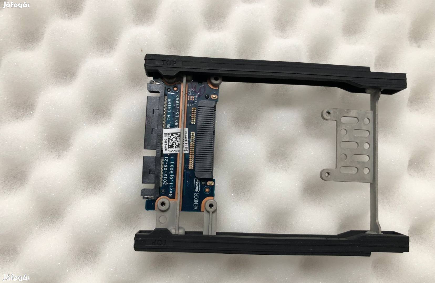 Dell Latitude 2,5" sata to msata adapter caddy w rubber rails LS-7788P