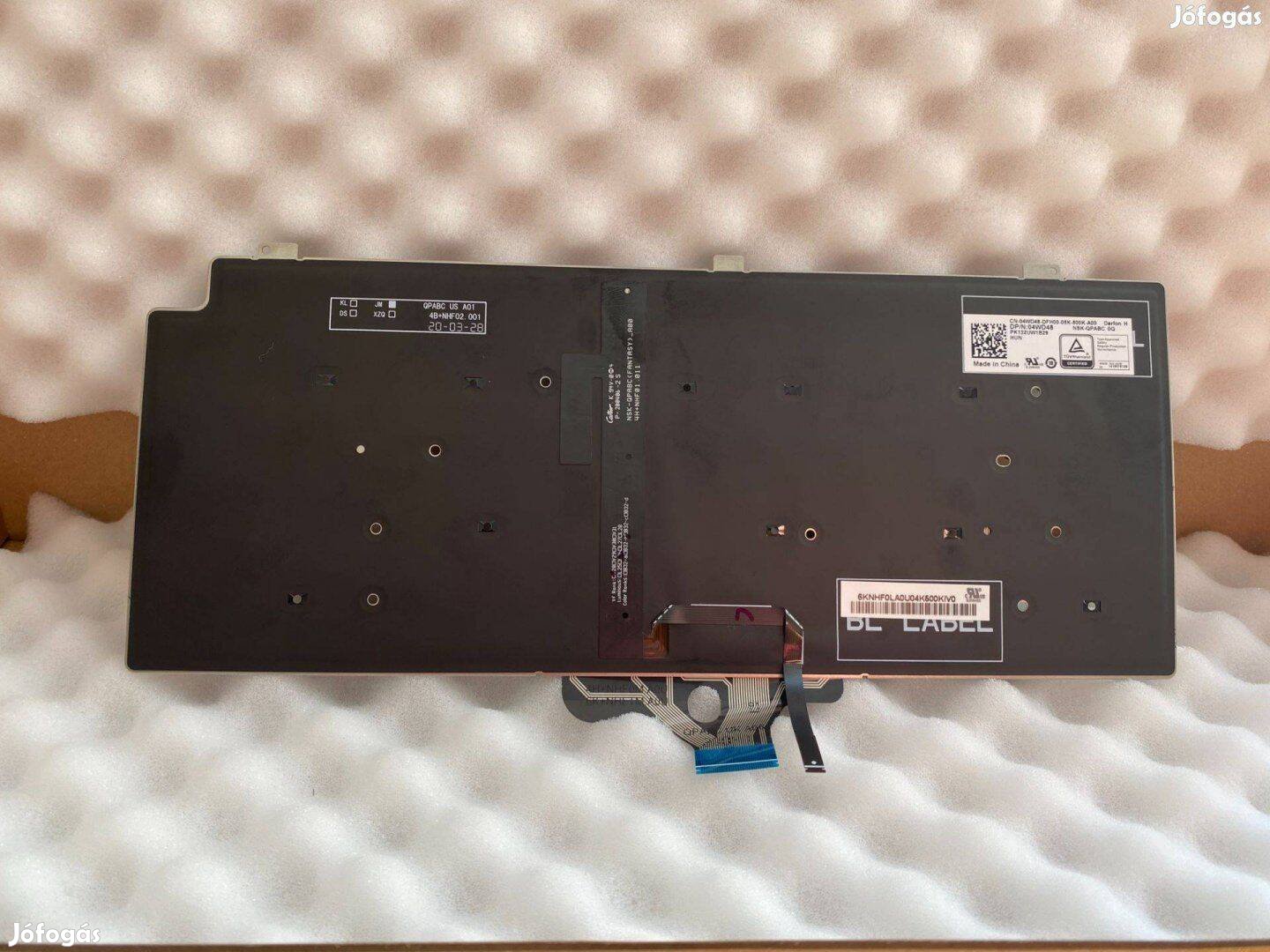 Dell Latitude 7310 világítós magyar billentyűzet 4WD48 PK132UW1B29