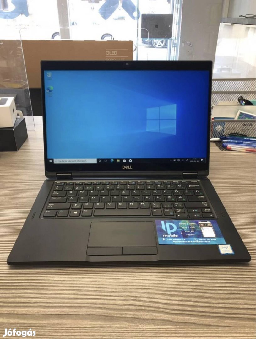 Dell Latitude 7391 2-in-1 laptop, Érintő kijelző, 240GB, Garancia