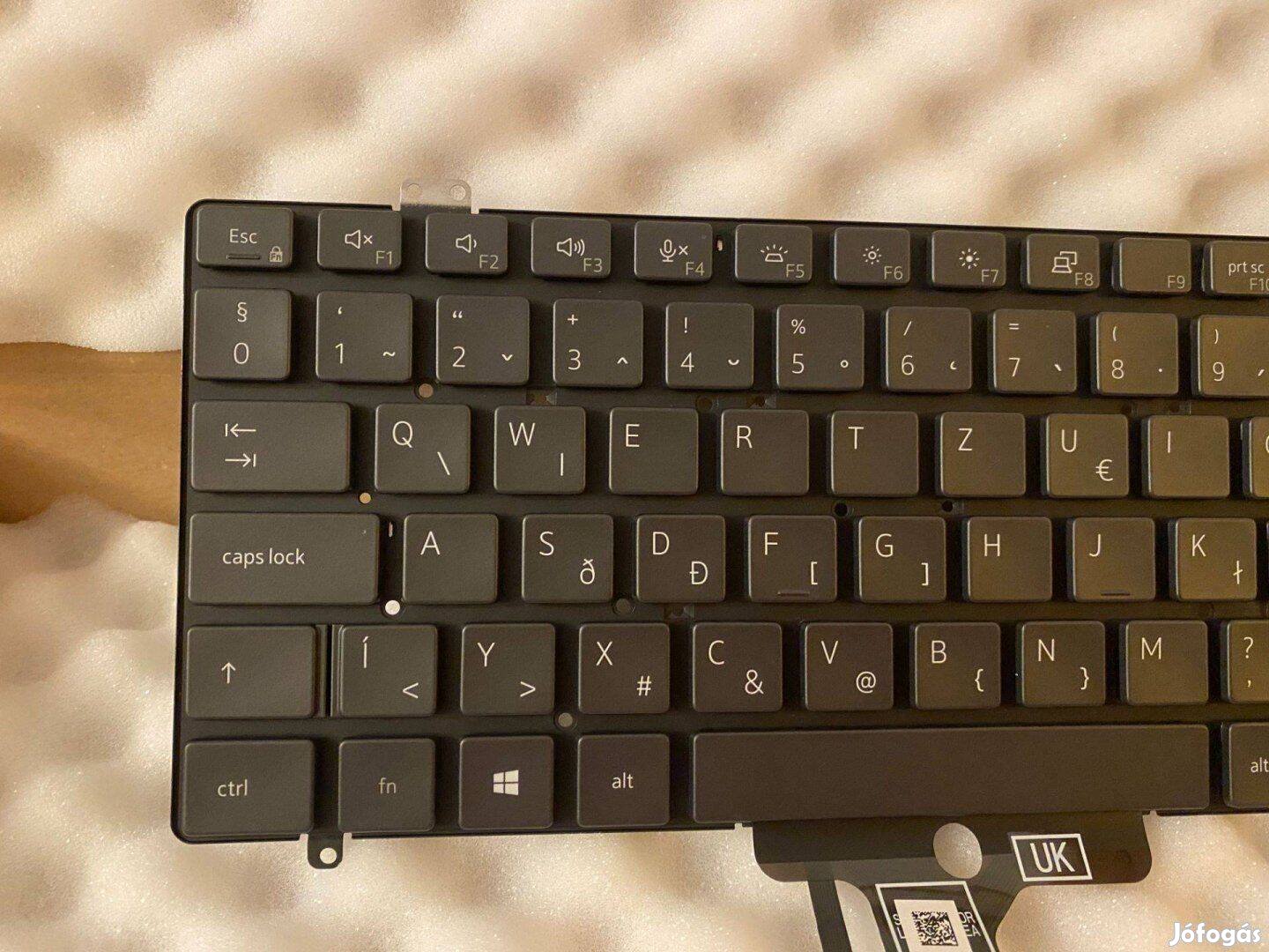 Dell Latitude 7410 világítós magyar billentyűzet M1Y73, 0M1Y73 új