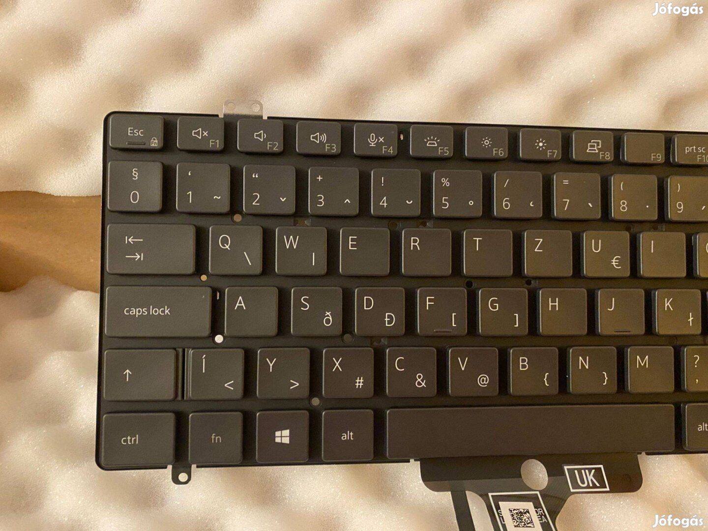 Dell Latitude 7410 világítós magyar billentyűzet M1Y73, 0M1Y73 új