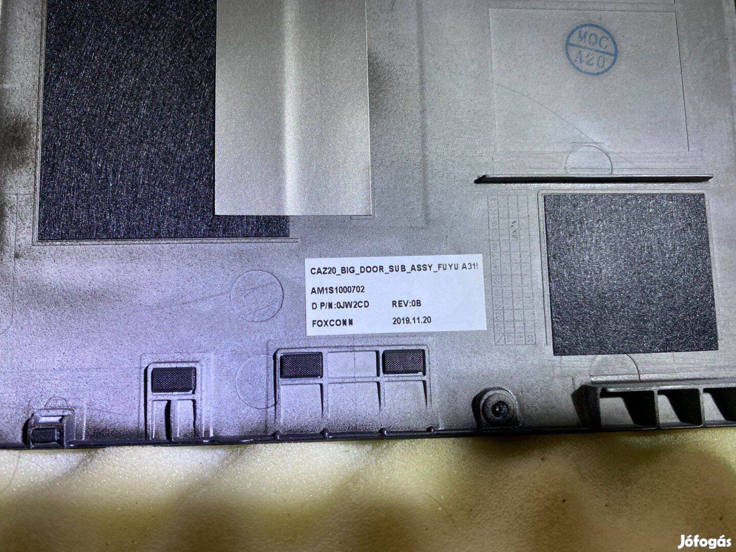 Dell Latitude 7480 bottom door access panel gyári új JW2CD 0JW2CD