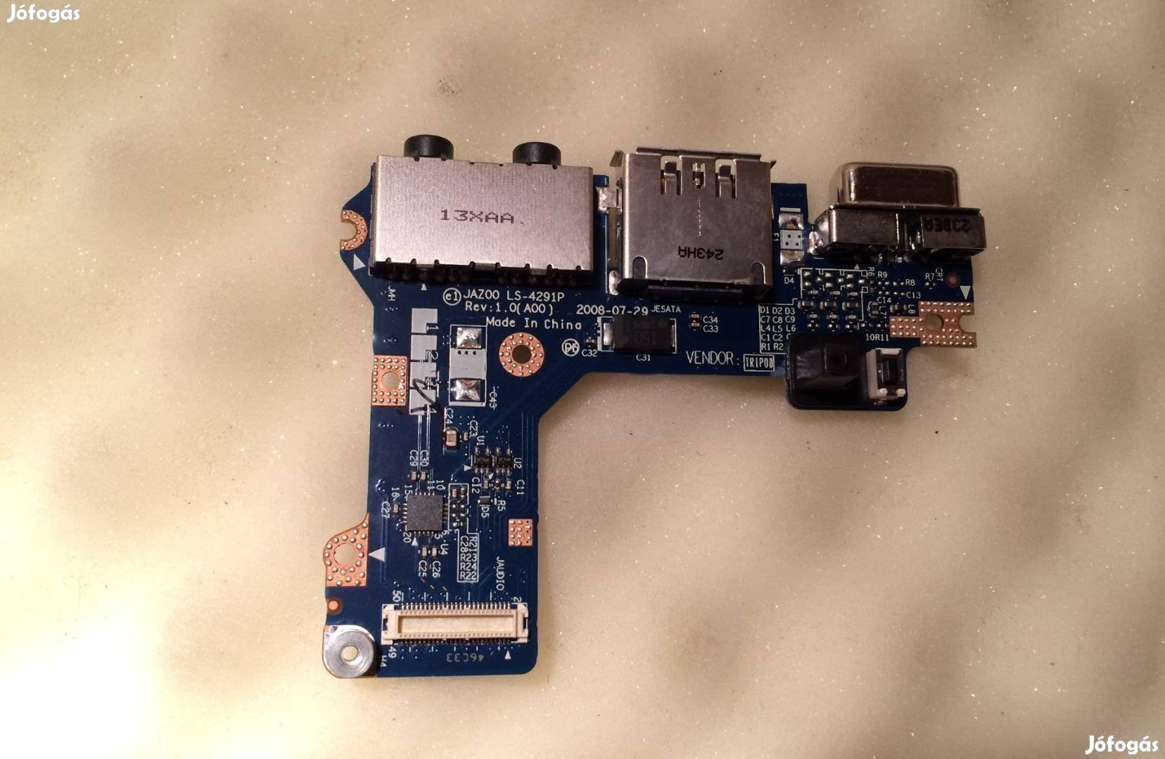 Dell Latitude E4200 IO Board BAL USB Audio VGA D537F, LS-4291P