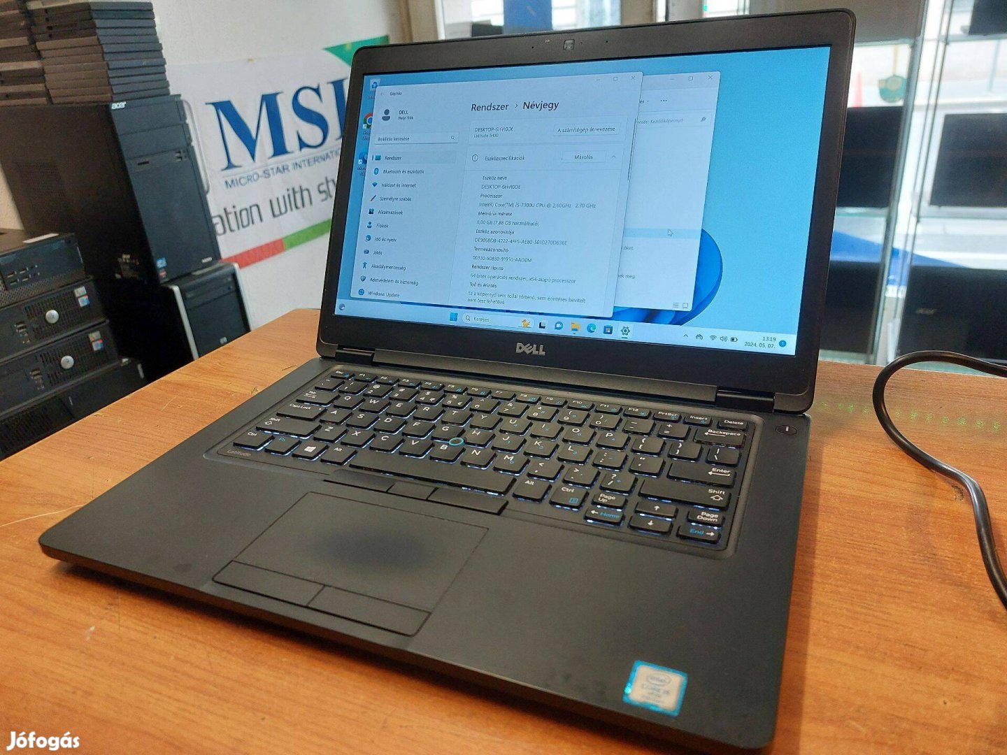 Dell Latitude E5480 (i5 7300u, 8 GB, 256 SSD) kiárusítás!! Akcióó!