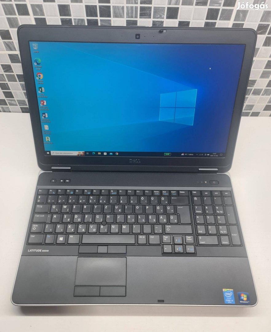 Dell Latitude E6540 laptop 15,6", Intel i5, 8Gb, 256Gb SSD, Magyar