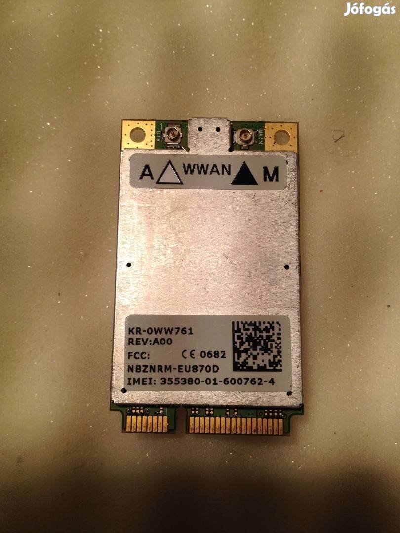 Dell MOBILE Broadband 5520 Ericcson EU870D 3G WWAN WW761 0WW761