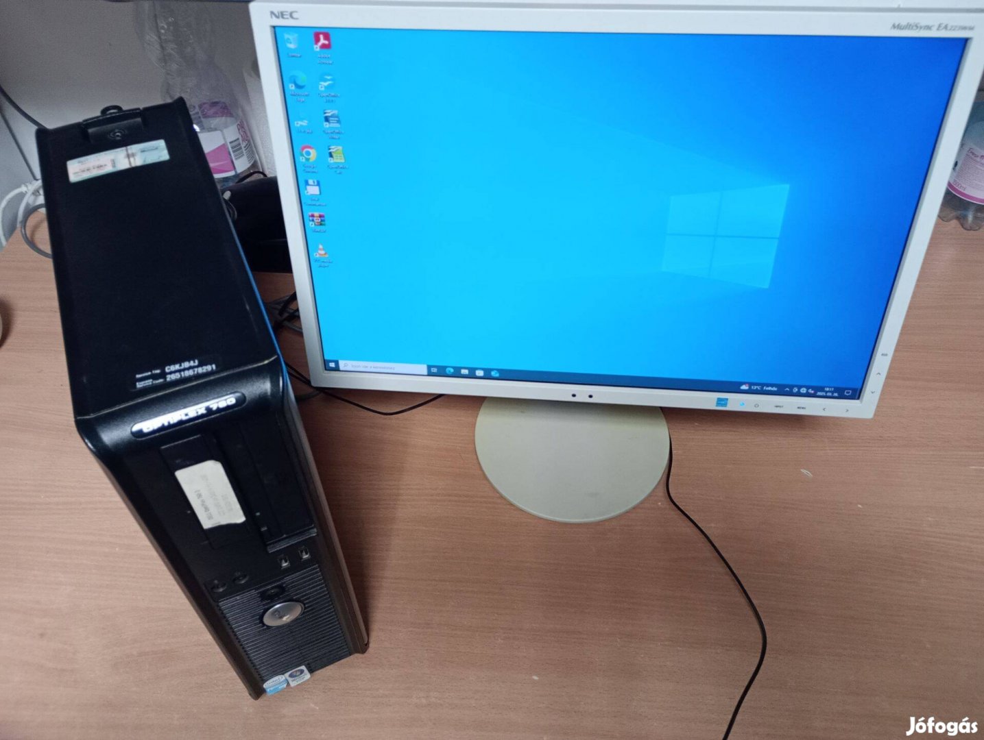 Dell Optiplex 760 (4x2,4Ghz / 4GB / 180GB SSD / W10) + 22" NEC Monitor