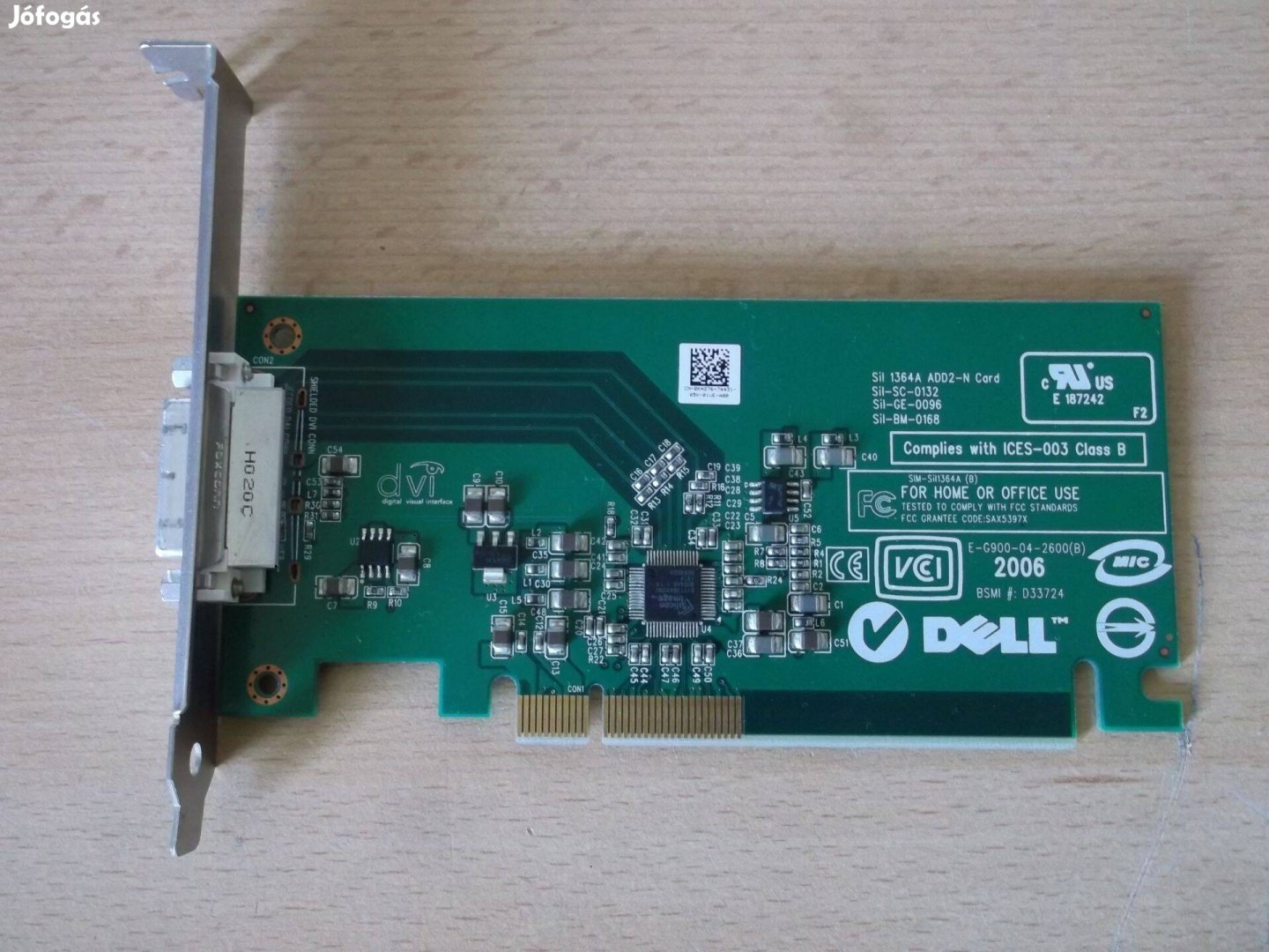 Dell Sil-1364A ADD2-N DVI bővítőkártya