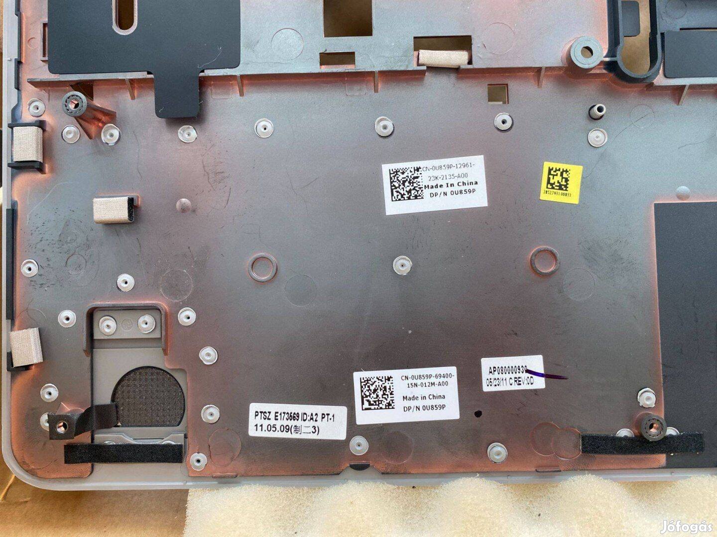 Dell Studio 1745 1747 1749 palmrest touchpad gyári újgomb nélkül U859P