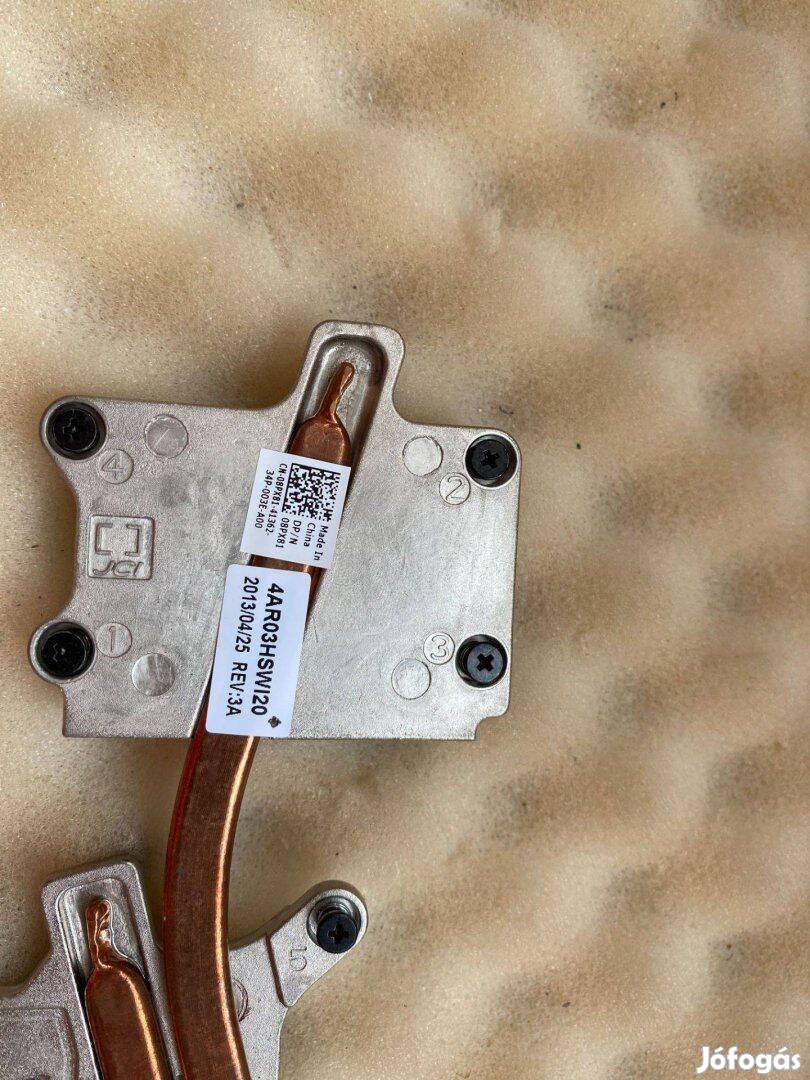 Dell Vostro 3750 Inspiron N7110 heatsink hűtőborda hűtés disc 8PX81