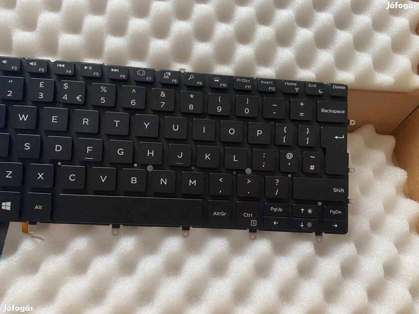 Dell XPS 9370 angol világítós billentyűzet XPS 9380 PK1320C2A15 82FHM
