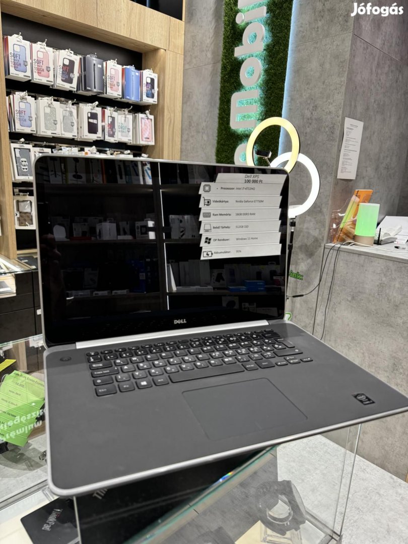 Dell XPS Wi-Fi 512 GB, 12 hó garancia