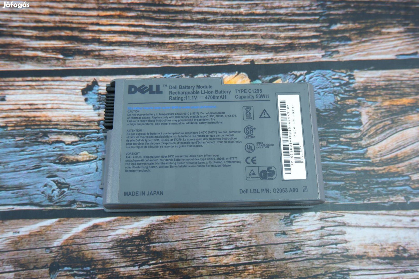 Dell laptop akkumulátor eredeti lehet hogy hibás C1295