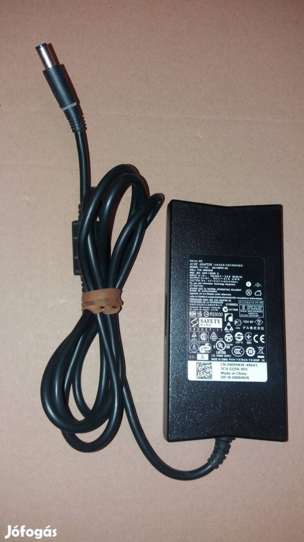 Dell laptop notebook adapter töltő 19,5V 6,7A 130W Újszerű!