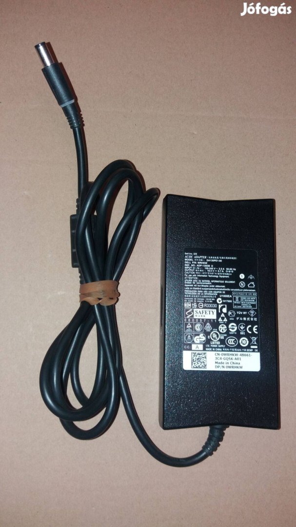 Dell laptop notebook adapter töltő 19,5V 6,7A 130W Újszerű!