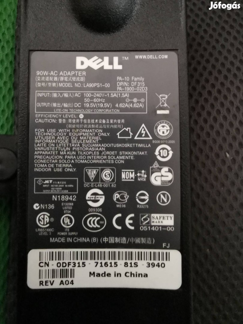 Dell laptop töltő 90w LA90PS1-00