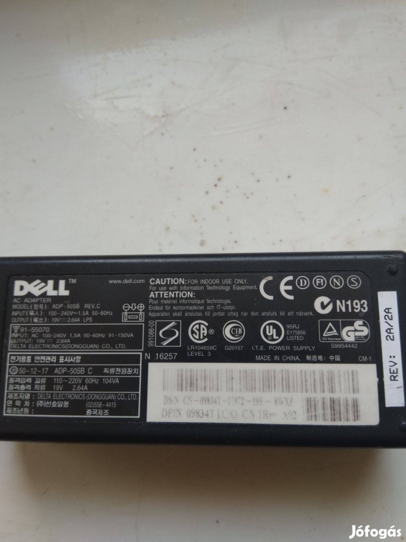 Dell laptop töltők,