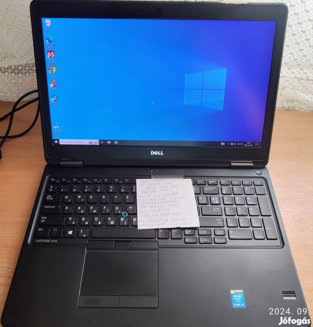 Dell latitude E5550 üzleti laptop garanciával