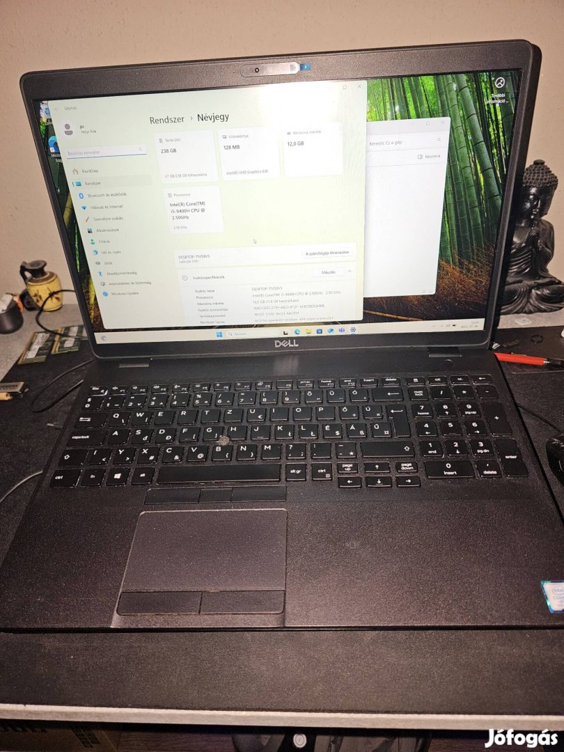 Dell latitude  5501 laptop i5 9400 12gb ddr4 256 ssd