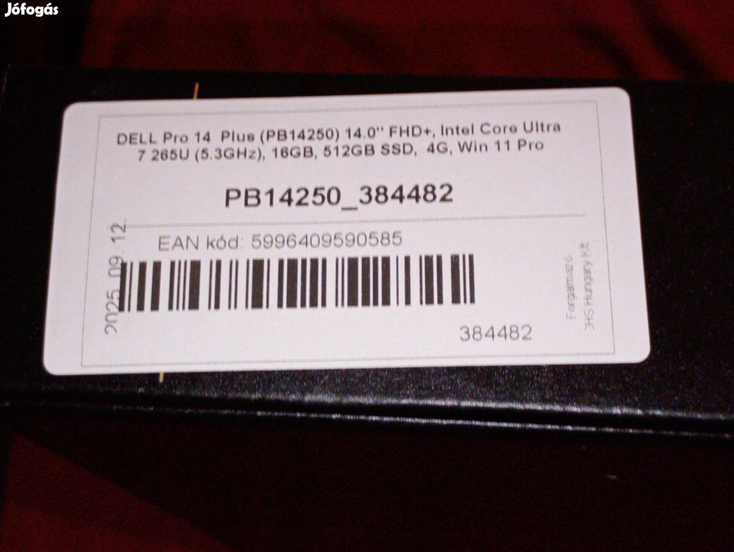 Dell pro 14 plusz üres doboz 3000ft obuda
