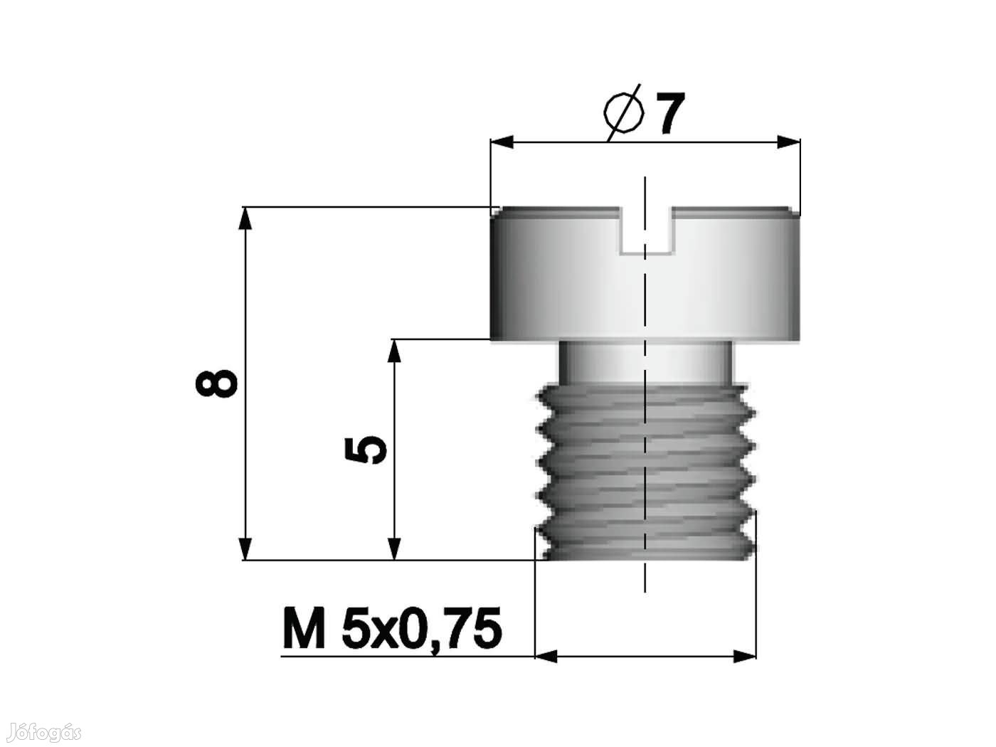 Dellorto karburátor főfúvóka M5 - 101