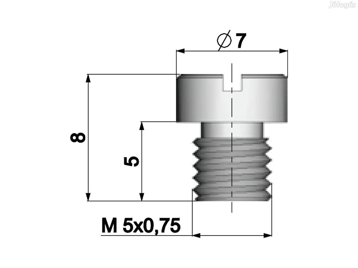 Dellorto karburátor főfúvóka M5 - 105