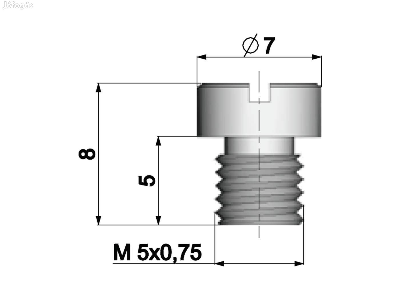 Dellorto karburátor főfúvóka M5 - 107