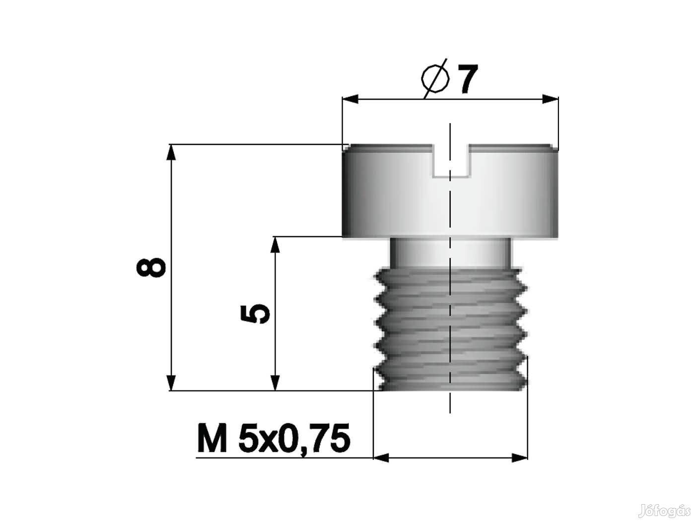 Dellorto karburátor főfúvóka M5 - 60