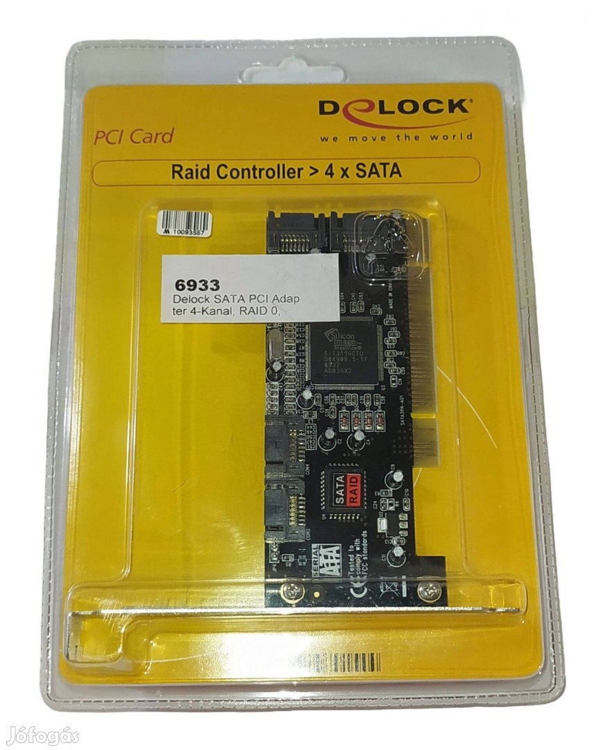 Delock 4xsata Raid vezérlő PCI