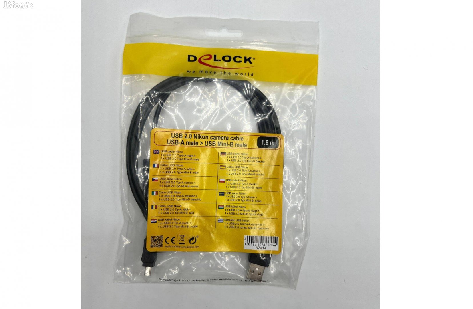 Delock 82414 USB 2.0 fényképezőgép kábel, új