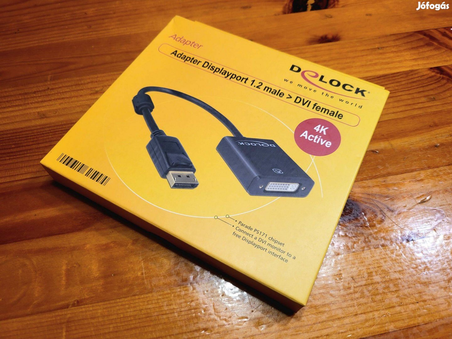 Delock Displayport 1.2 - DVI csatlakozóhüvely adapter 4K aktív (62599)