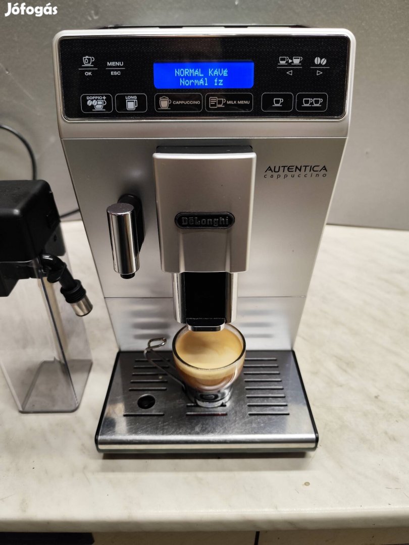 Delonghi Autentica Cappuccino Magyar menüs Automata kávégép