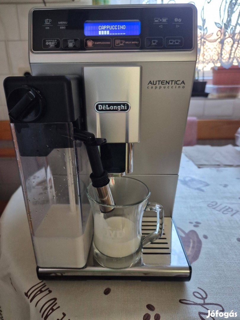 Delonghi Autentica Cappuccino full automata kávéfőző ingyen futár jura