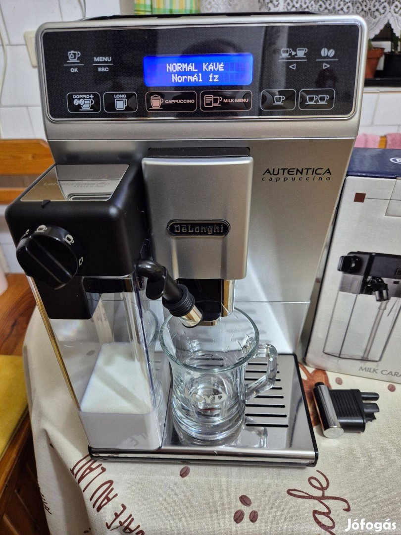 Delonghi Autentica Cappuccino full automata kávéfőző kávégép