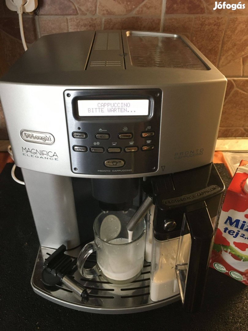 Delonghi Cappuccino, Tejtartályos automata kávéfőzőgép eladó !