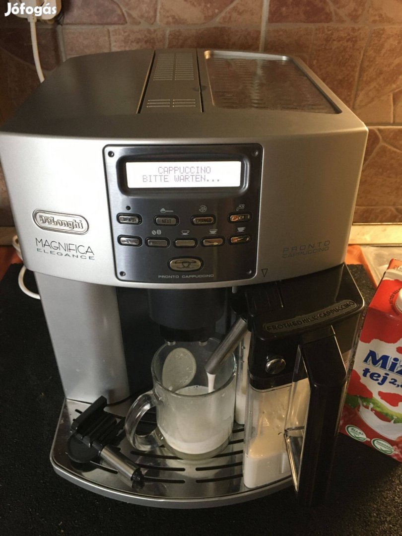 Delonghi Cappuccino, Tejtartályos automata kávéfőzőgép eladó !