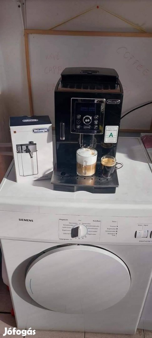 Delonghi Intensa automata kávégép új tejtartállyal 