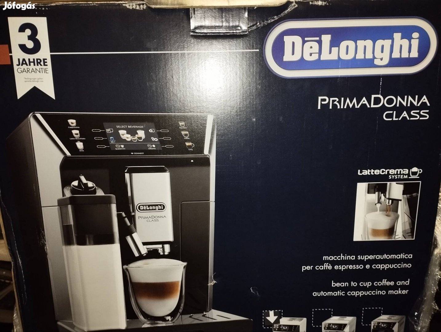 Delonghi Primadonna Class Ecam 550 65 full automata kávéfőző