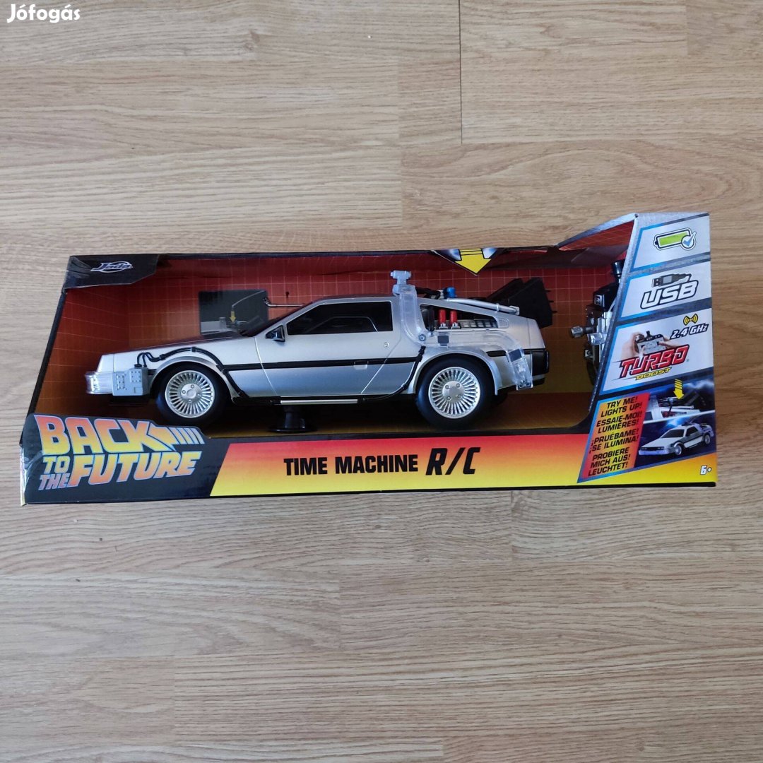 Delorean Vissza a jövőbe távirányítós modellautó / játékautó