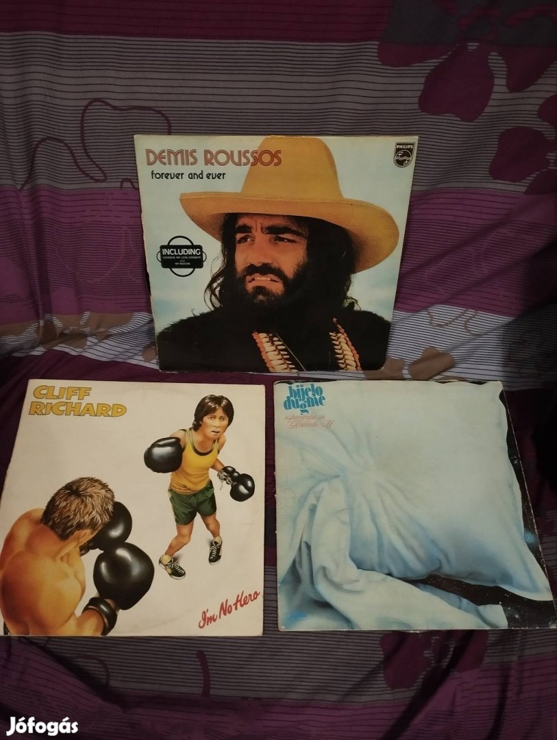 Demis Roussos Cliff Richard Bijelo Dugme bakelit lemez csomag