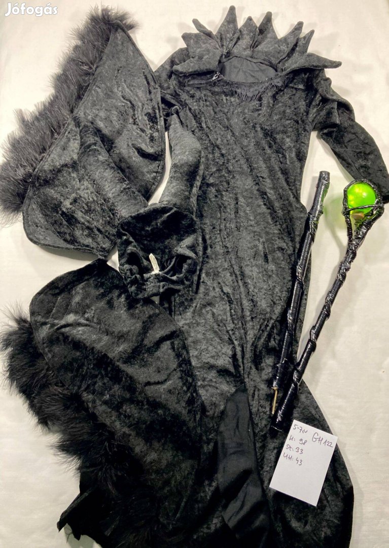 Demona jelmez pálca, halloween jelmez 5-7 év GH122