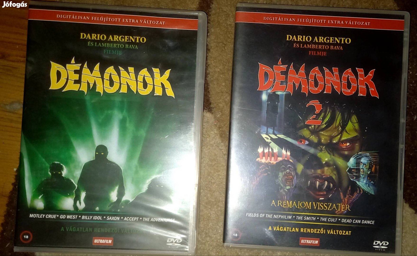 Démonok 1- 2. - horror dvd- kétoldalas boritó