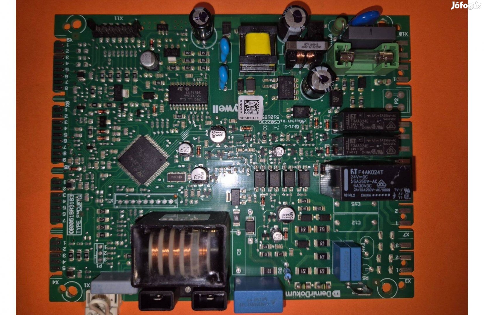 Demrad HKD gázkazán vezérlőpanel