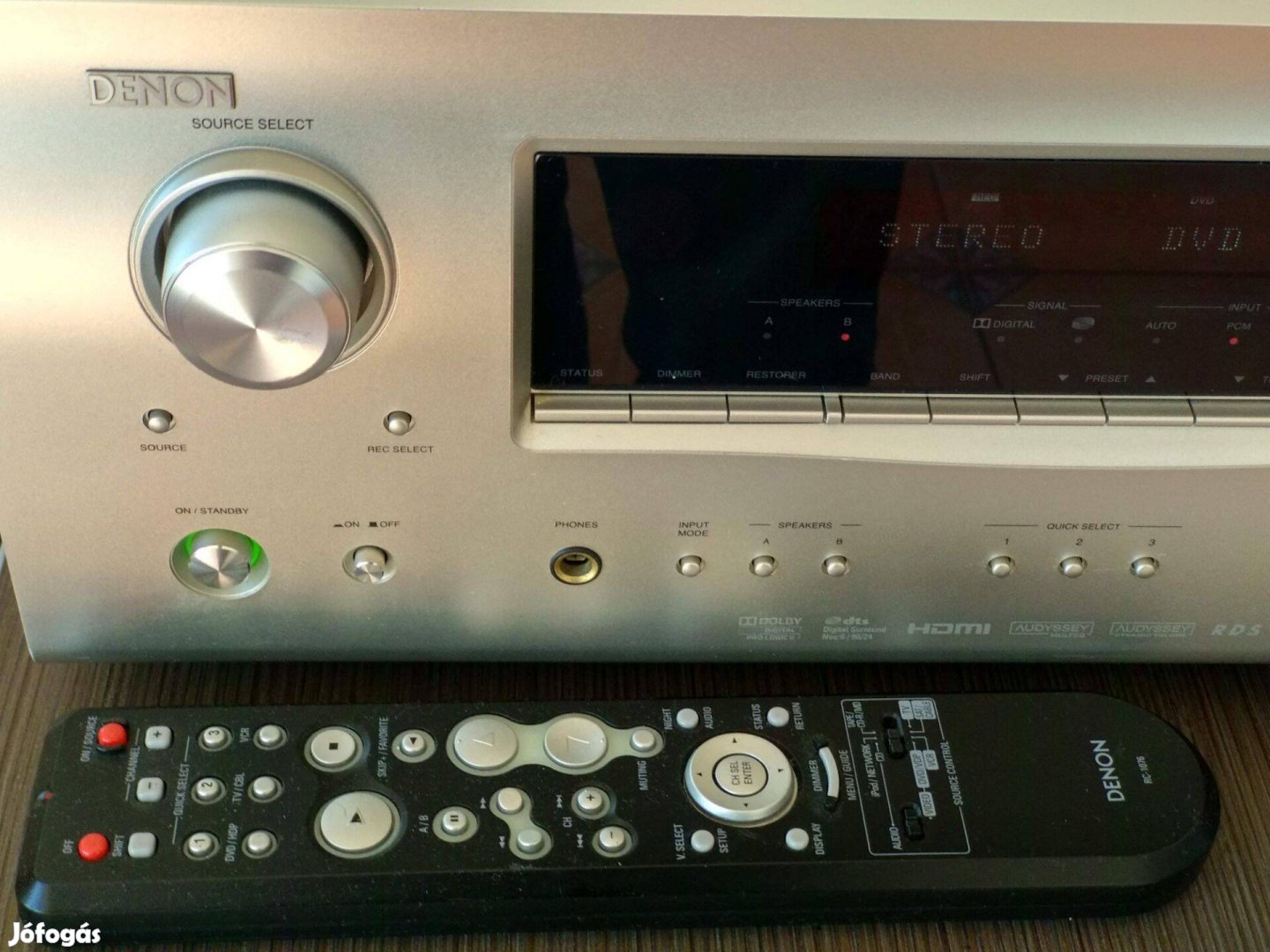 Denon AVR-1509 Házimozi Receiver, nagyon jó sztereó hang. Zenére is