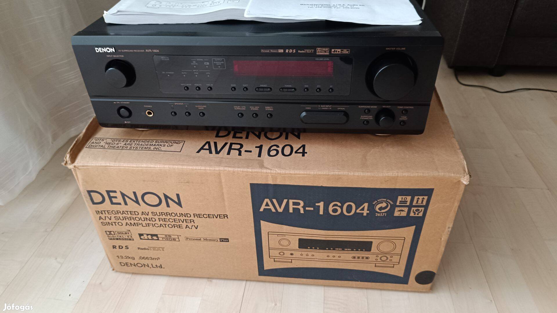 Denon AVR-1604 5.1 erősitő/Távirányító/Doboz